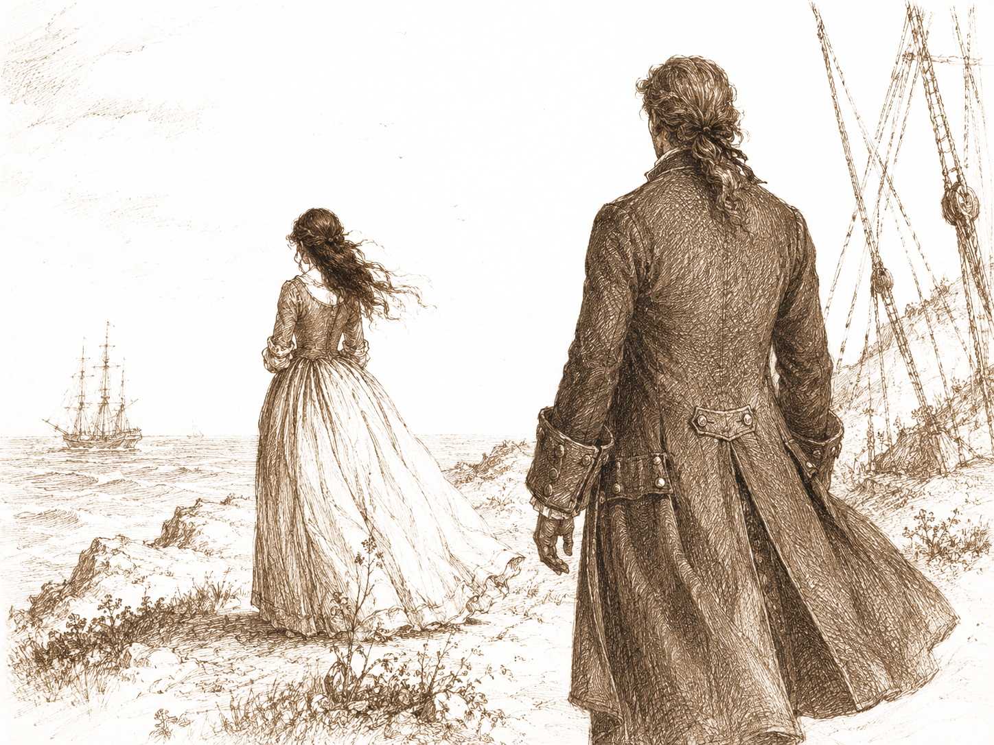 Historische Charakterillustration